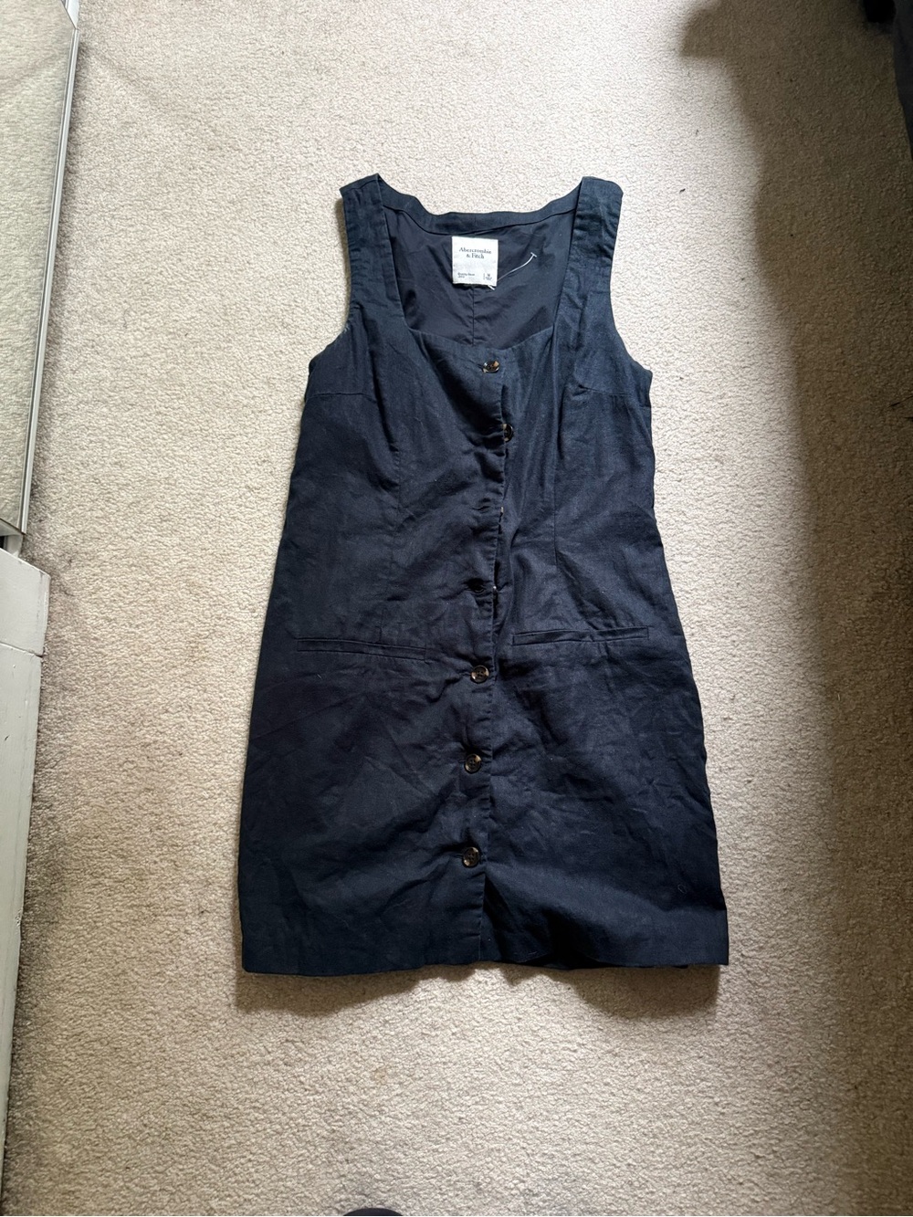 Abercrombie Square Neck Linen Dress
